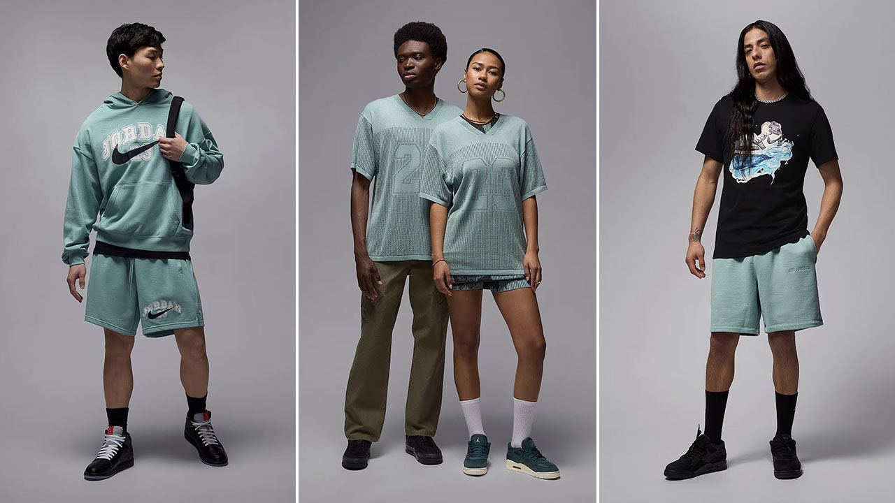 Jordan Mineral Green Clothing Sneakers Outfits Spring Summer 2025 Releases