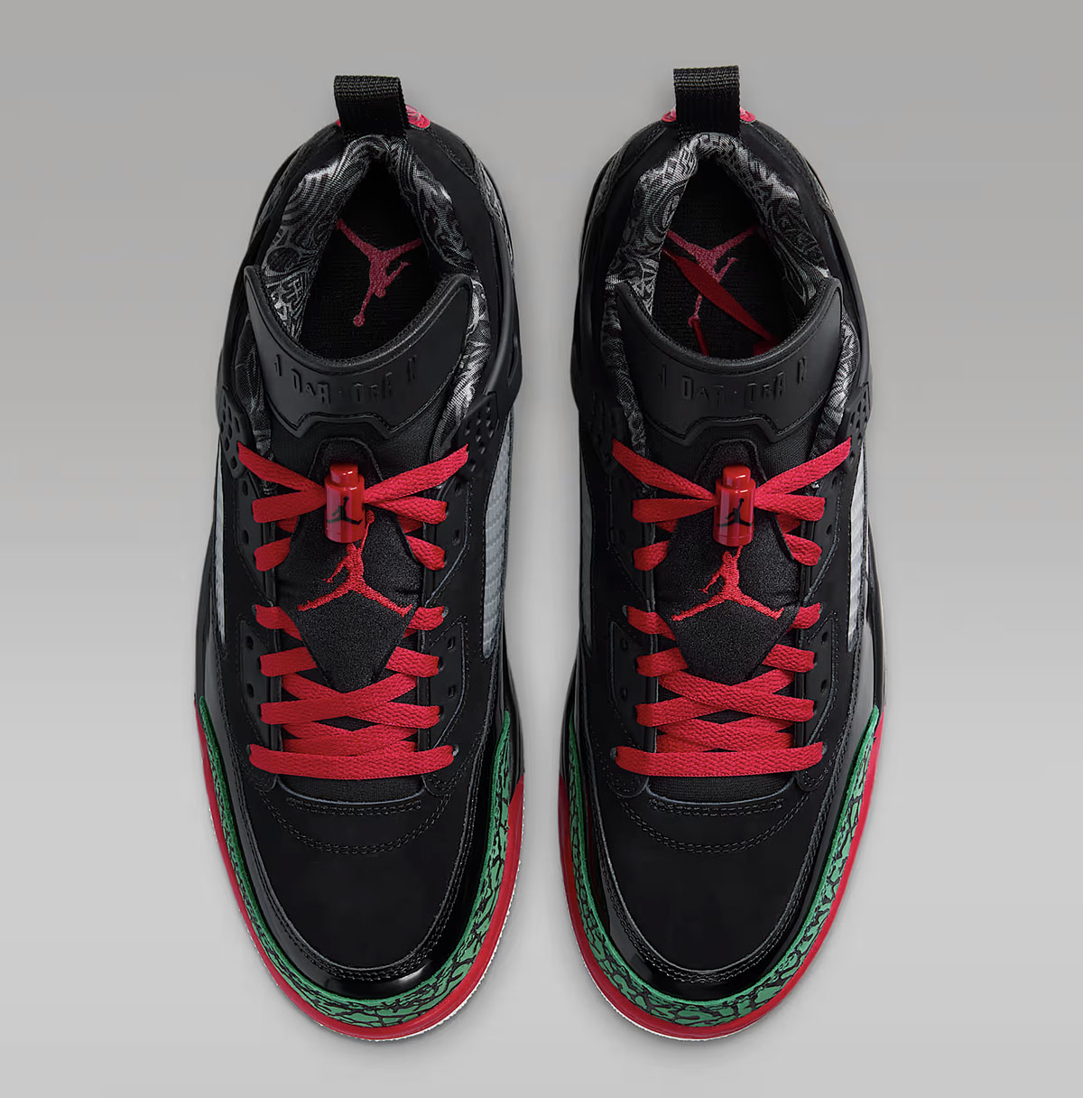 Jordan Spizike Low OG Black Classic Green White Varsity Red Mens Shoes Sneakers FQ1759-060-04