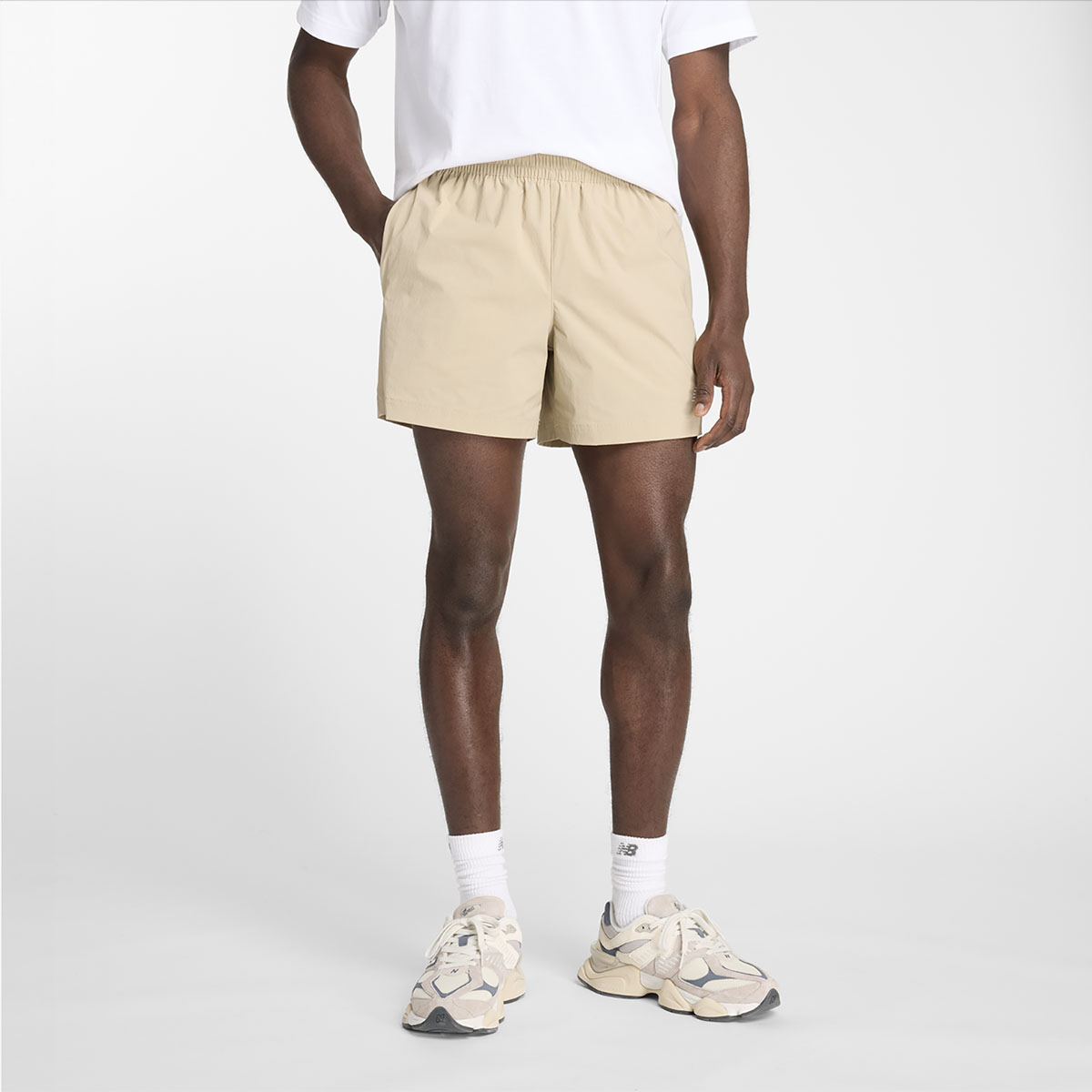 New Balance Stretch Woven Shorts Stoneware 1
