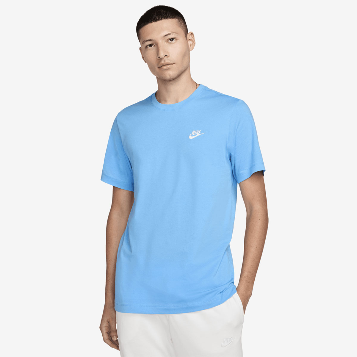 Nike Club T Shirt White University Blue