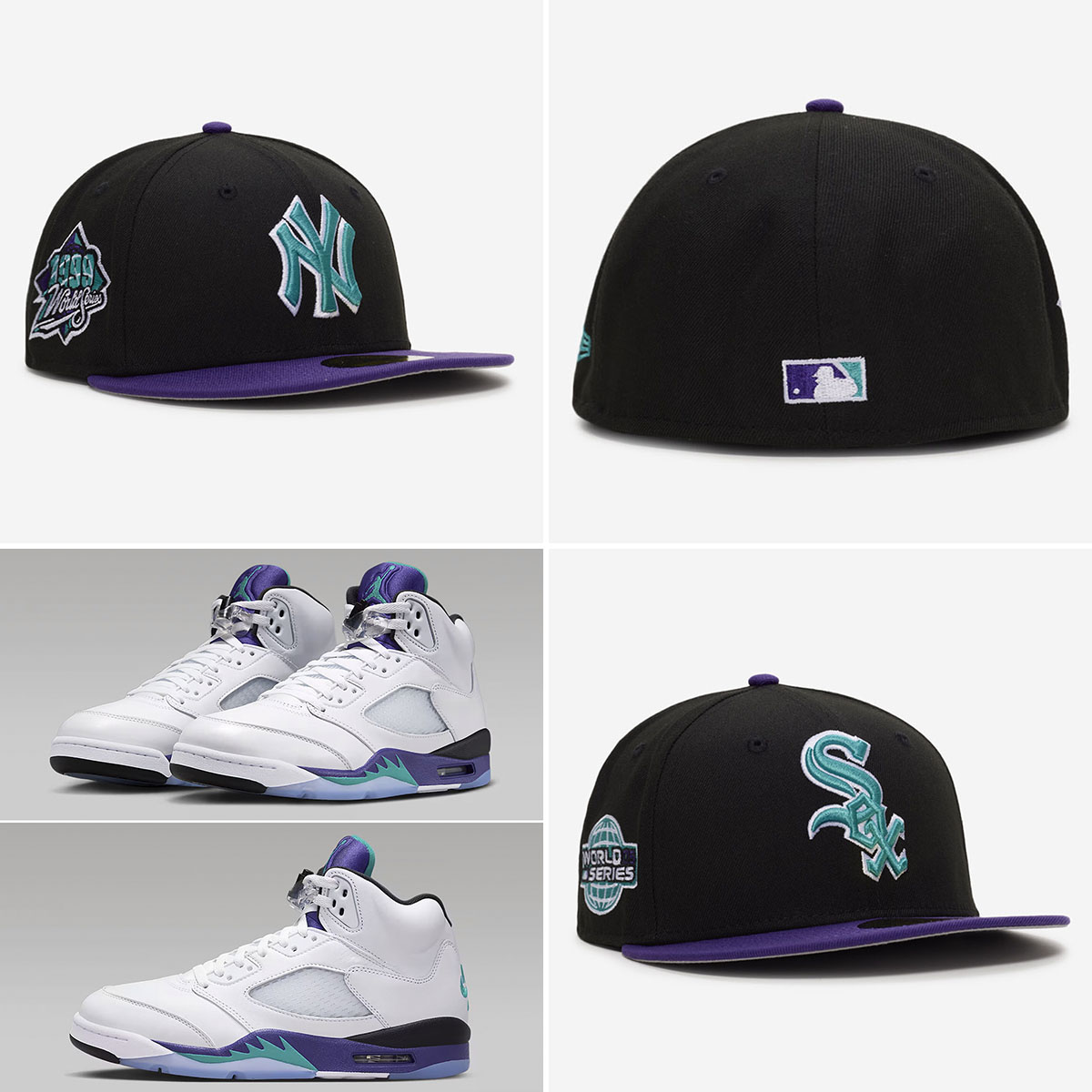 Air Jordan 5 Grape 2025 New Era 59Fifty Fitted Caps