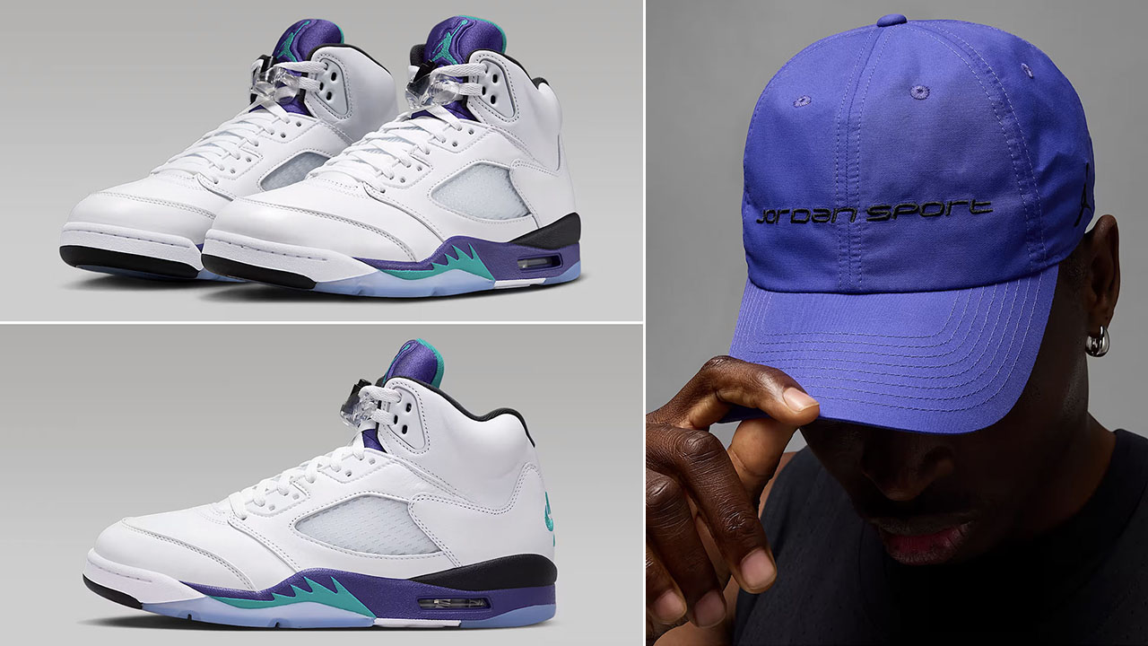 Air Jordan 5 Grape 2025 x Jordan Club Hat