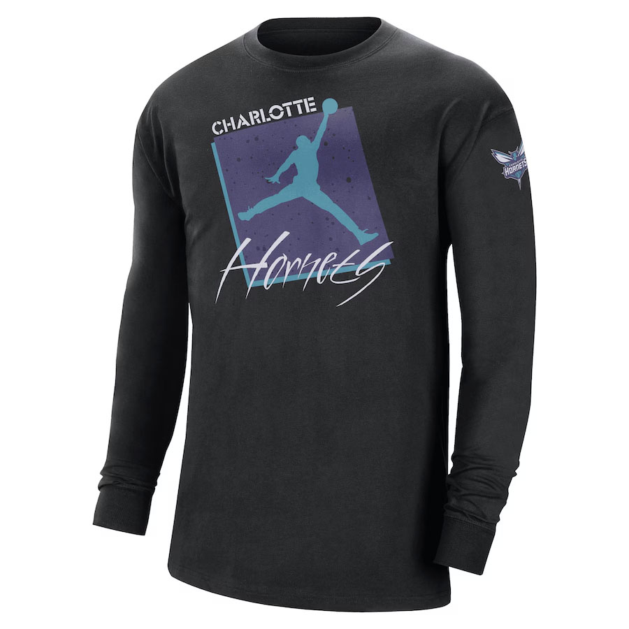 Air Jordan 5 Grape Hornets Jordan Long Sleeve T Shirt