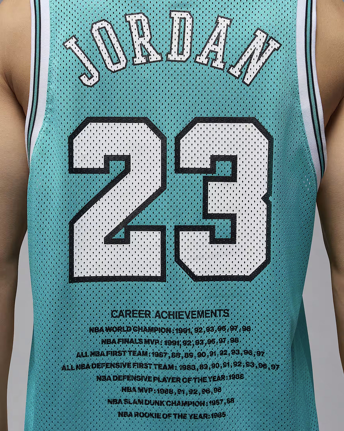 Jordan Essentials Mens Summer Jersey Washed Teal White 4