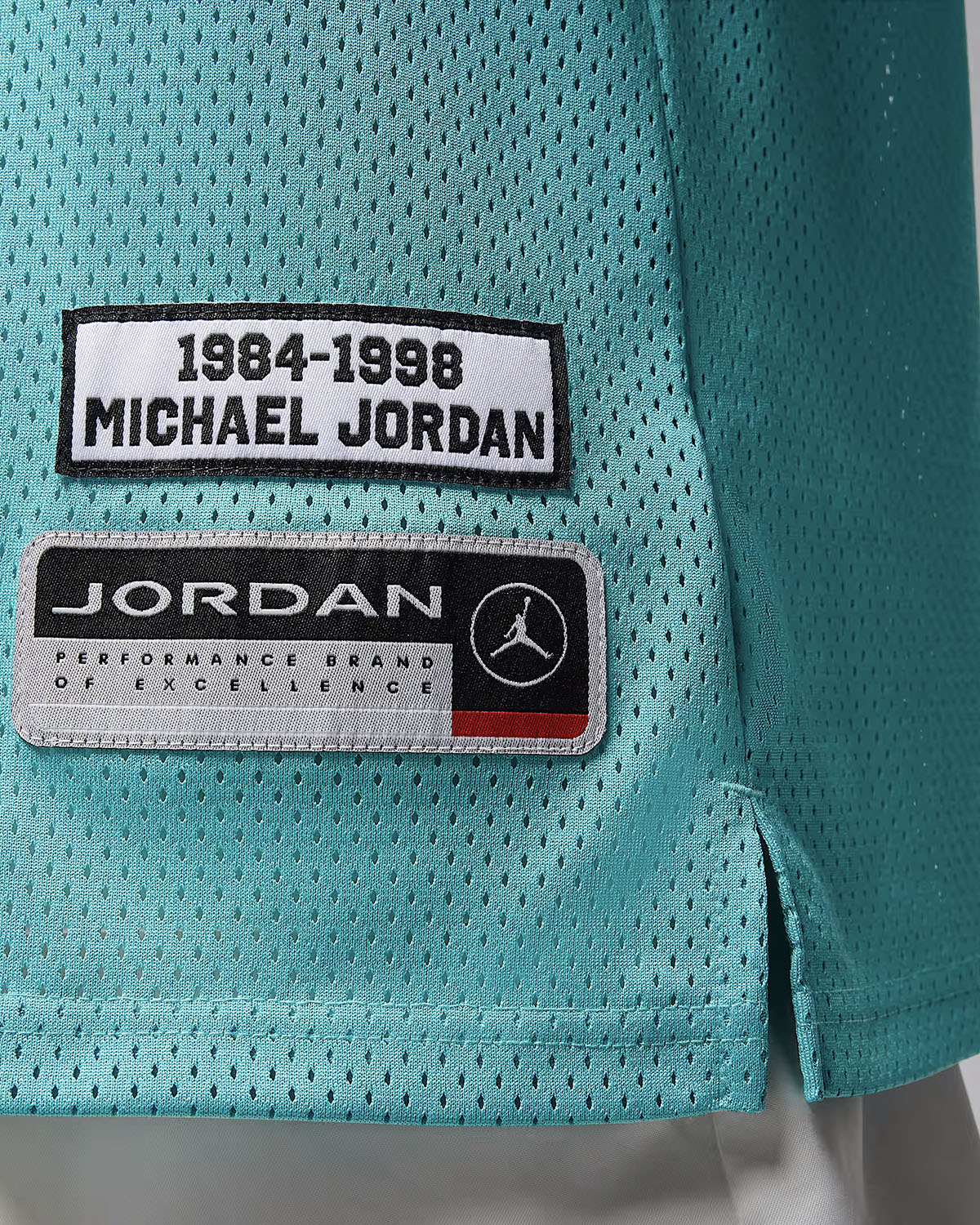 Jordan Essentials Mens Summer Jersey Washed Teal White 5