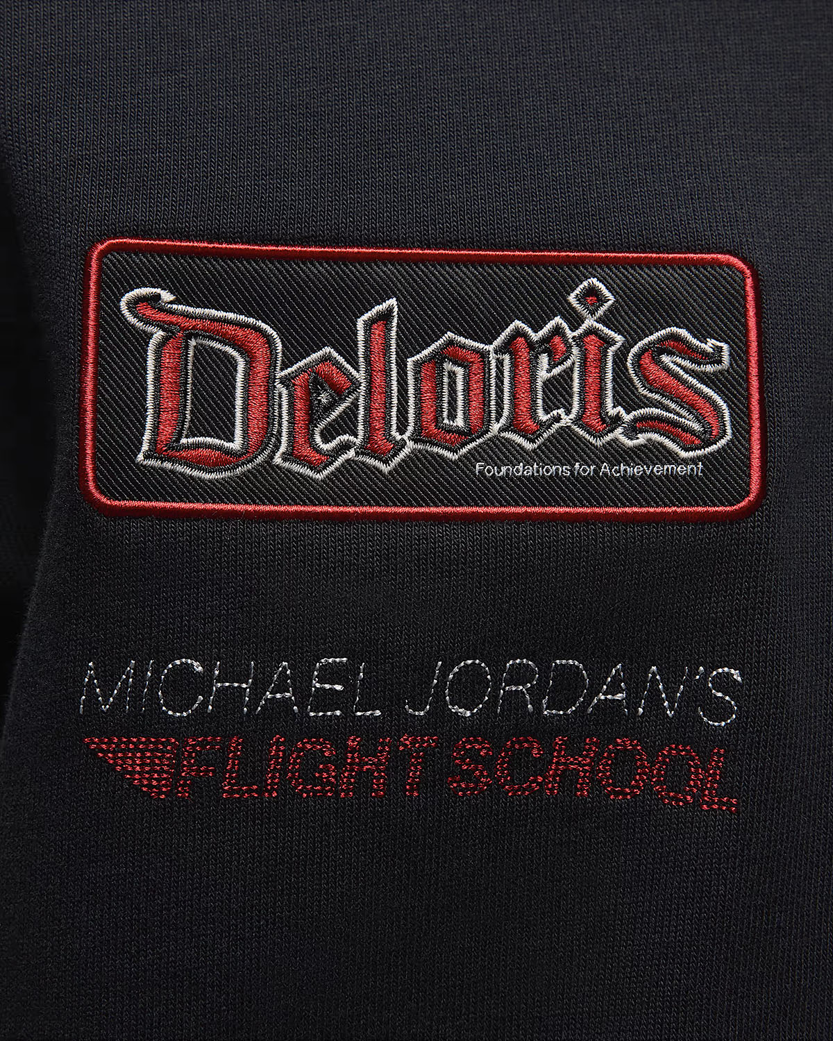 Jordan Essentials Motorsport Rugby Shirt Long Sleeve Top Black Red 4