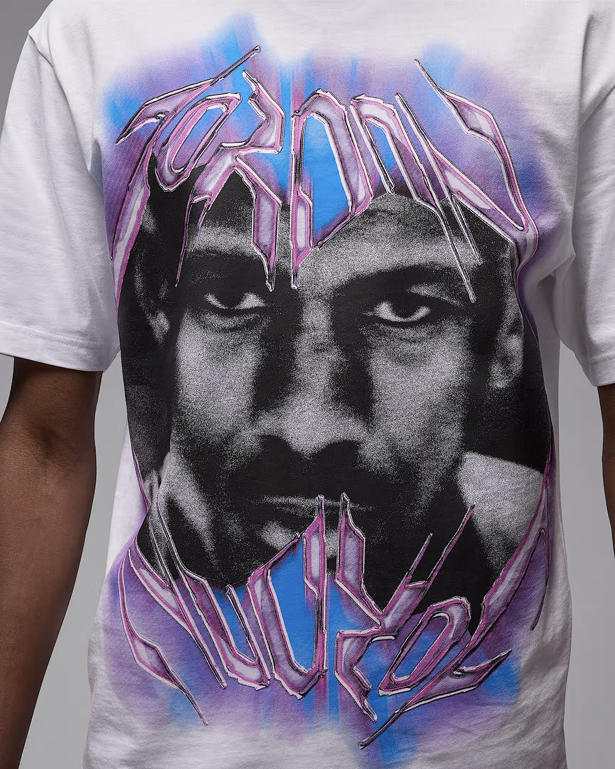 Jordan Sport 85 Mens Dri Fit Graphic T Shirt White Black Blue Purple 2