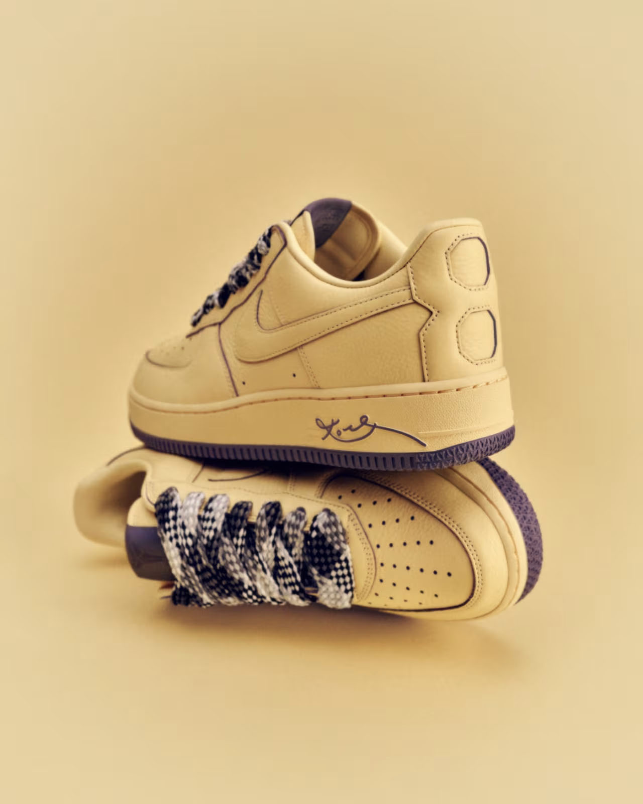 Kobe Bryant Nike Air Force 1 Low Soft Yellow 1