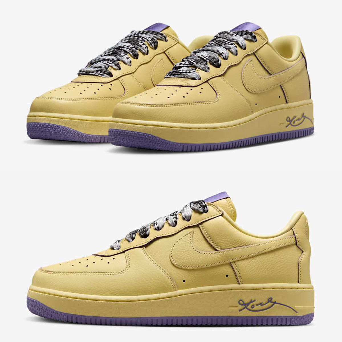 Kobe Bryant x Nike Air Force 1 Low Soft Yellow Shoes HV9408-700
