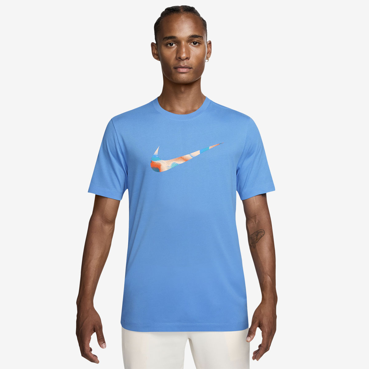 Nike Lava Swoosh T Shirt Blue 1