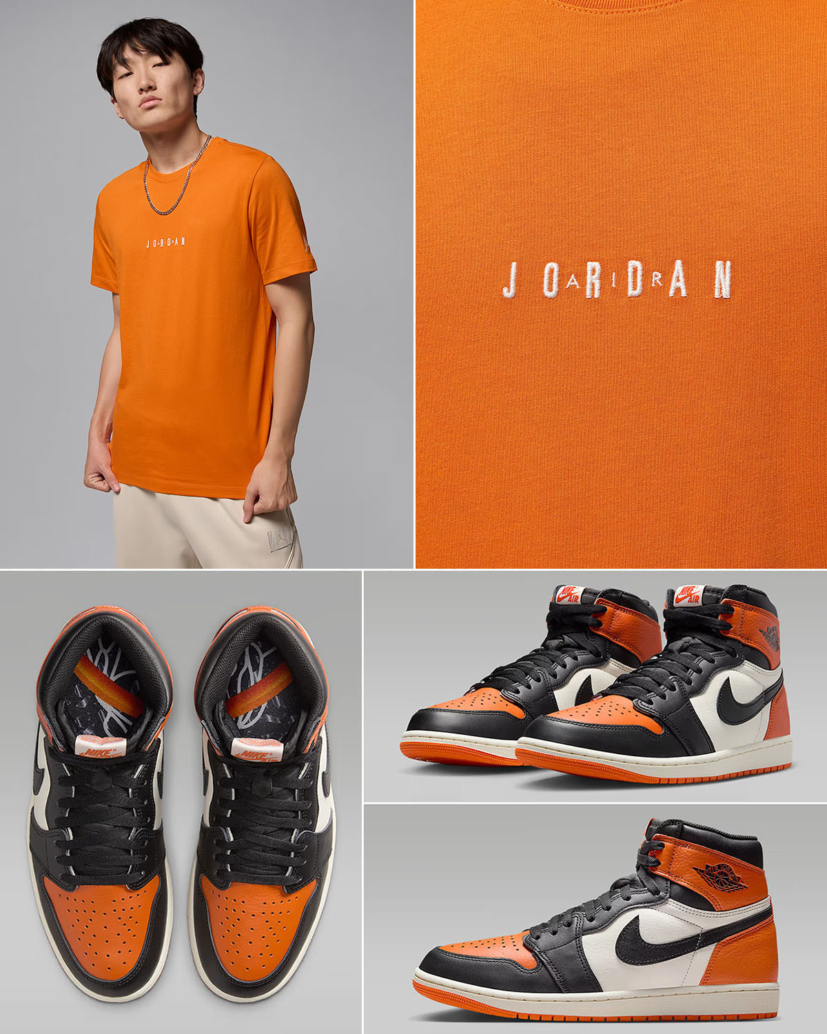 Air Jordan 1 High OG Shattered Backboard 2025 x Jordan Air T Shirt Outfit