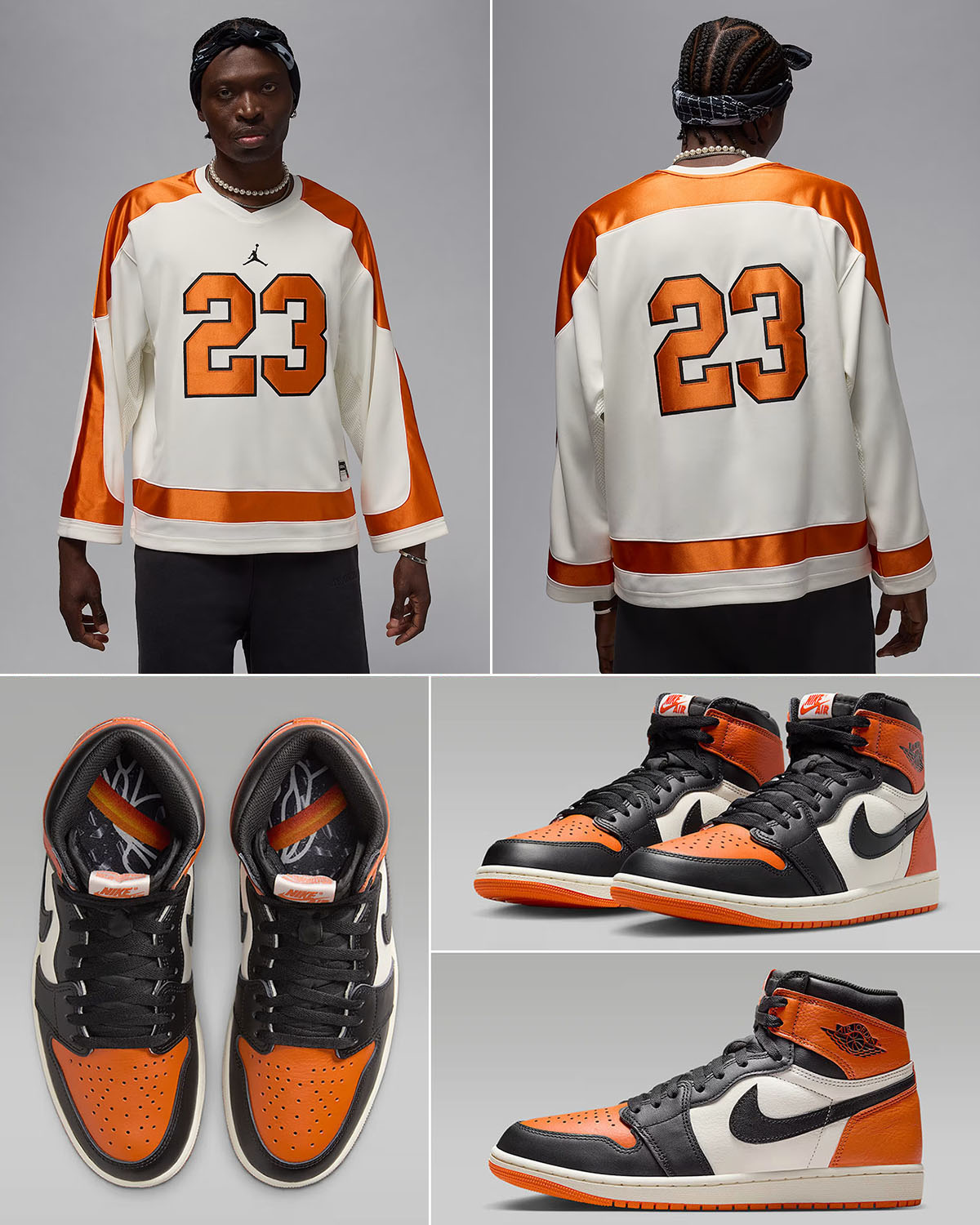 Air Jordan 1 High OG Shattered Backboard 2025 x Jordan Brooklyn Collegiate Hockey Jersey Outfit