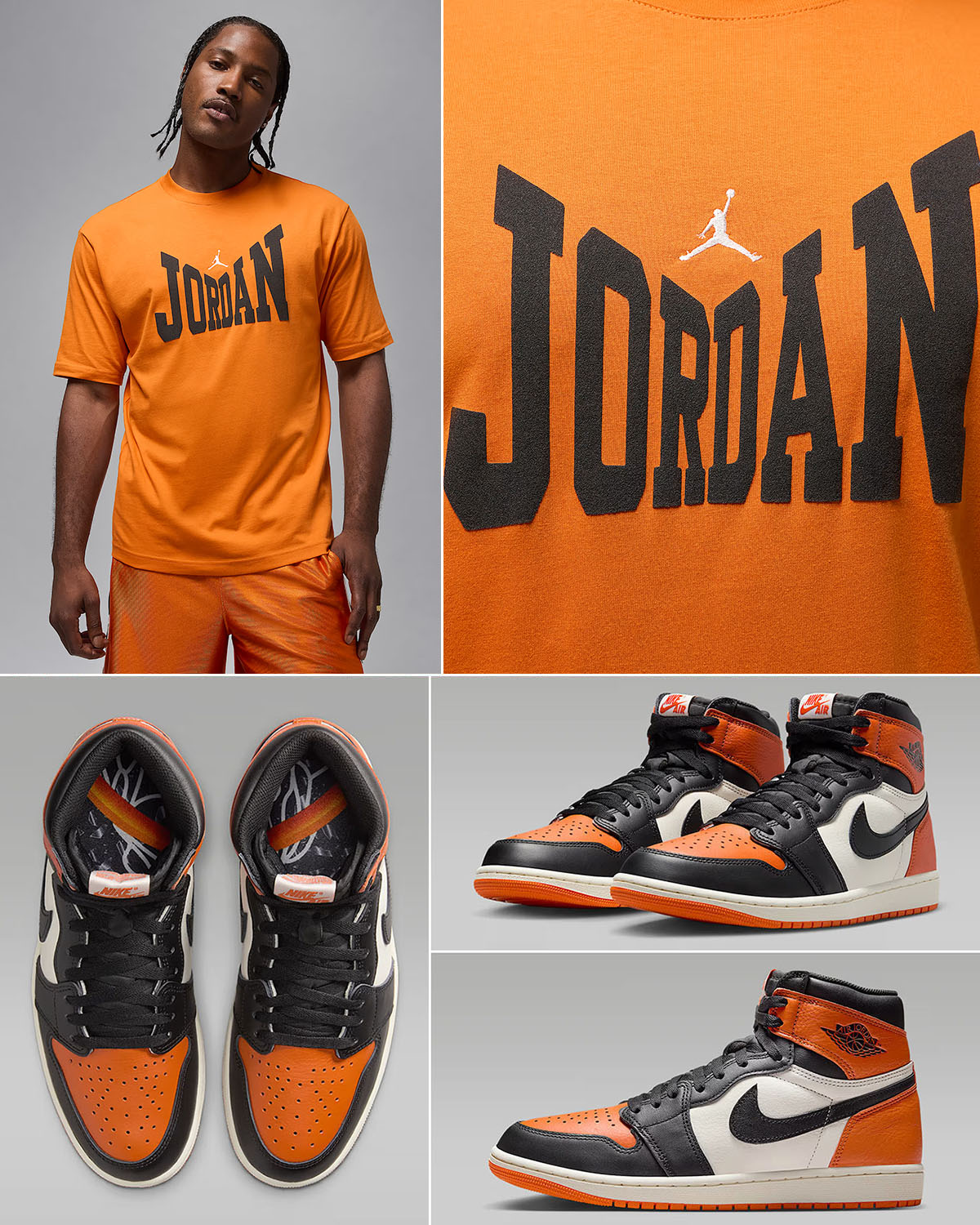 Air Jordan 1 High OG Shattered Backboard 2025 x Jordan Brooklyn T Shirt Outfit