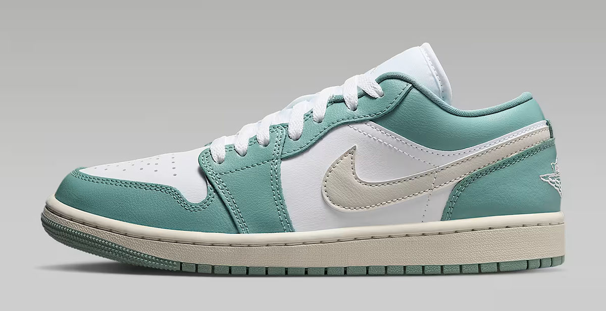 Air Jordan 1 Low White Cannon Sail Light Orewood Brown Womens Shoes 2