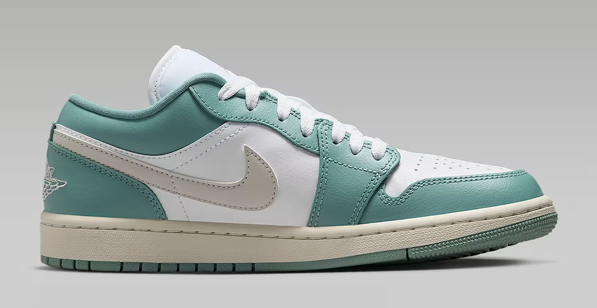 Air Jordan 1 Low White Cannon Sail Light Orewood Brown Womens Shoes 3