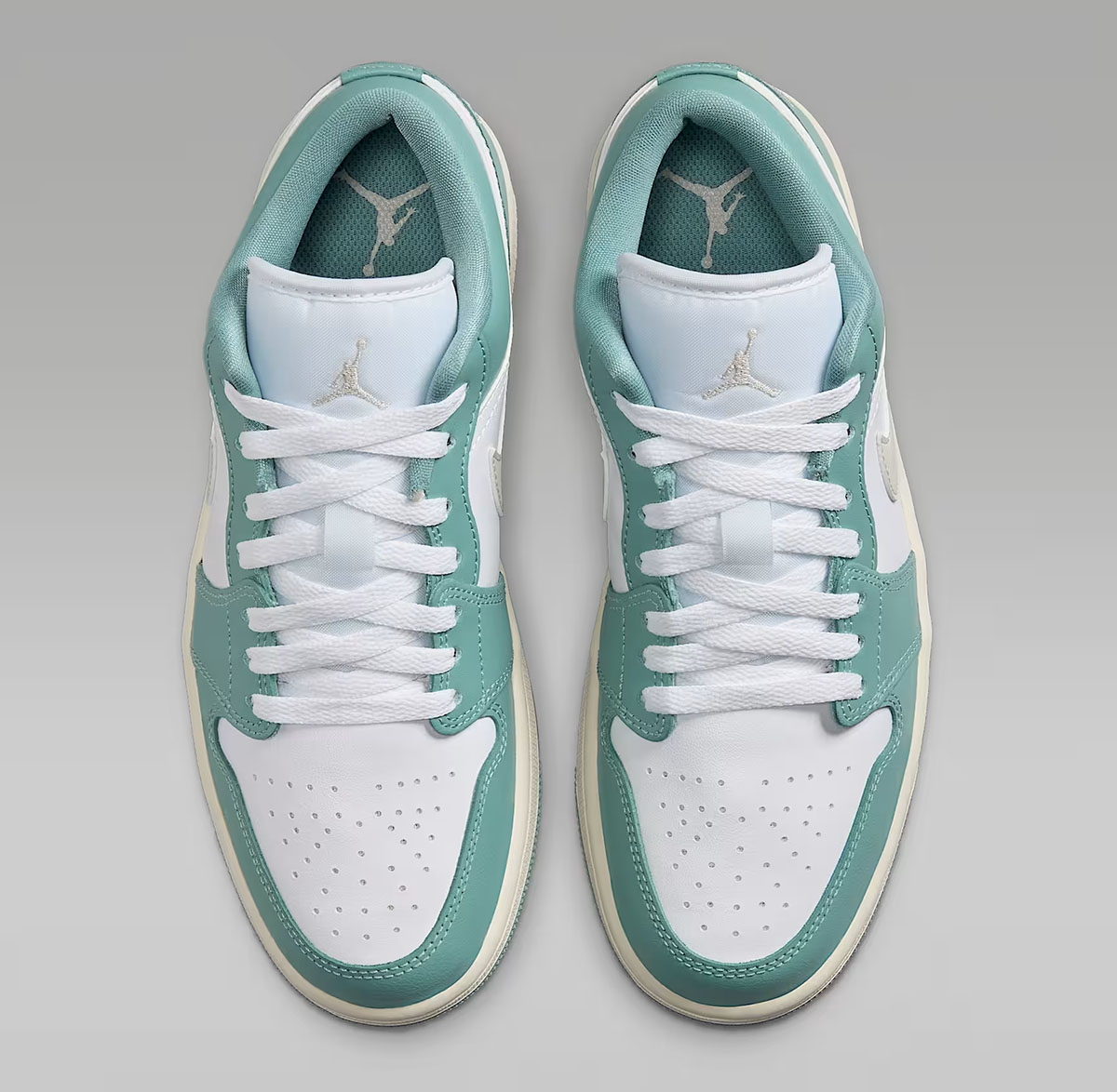 Air Jordan 1 Low White Cannon Sail Light Orewood Brown Womens Shoes 4
