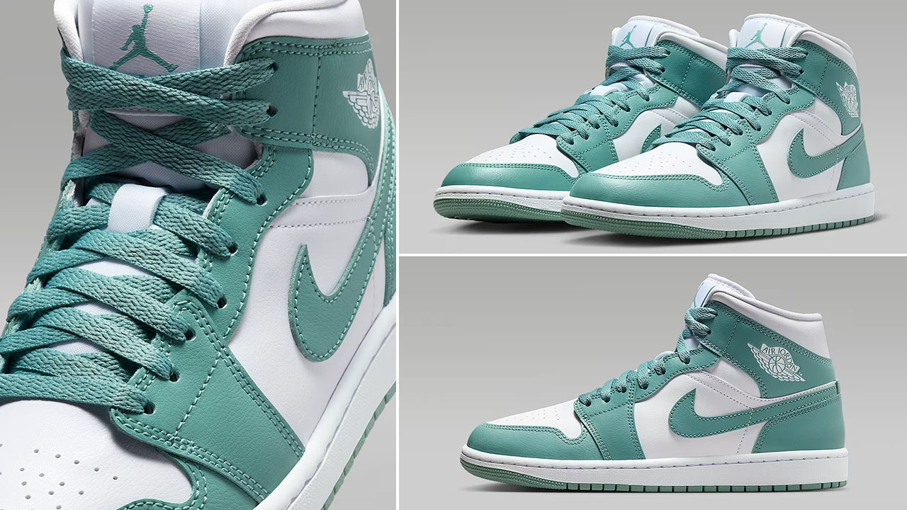 Air Jordan 1 Mid White Cannon Womens Sneakers BQ6472-138