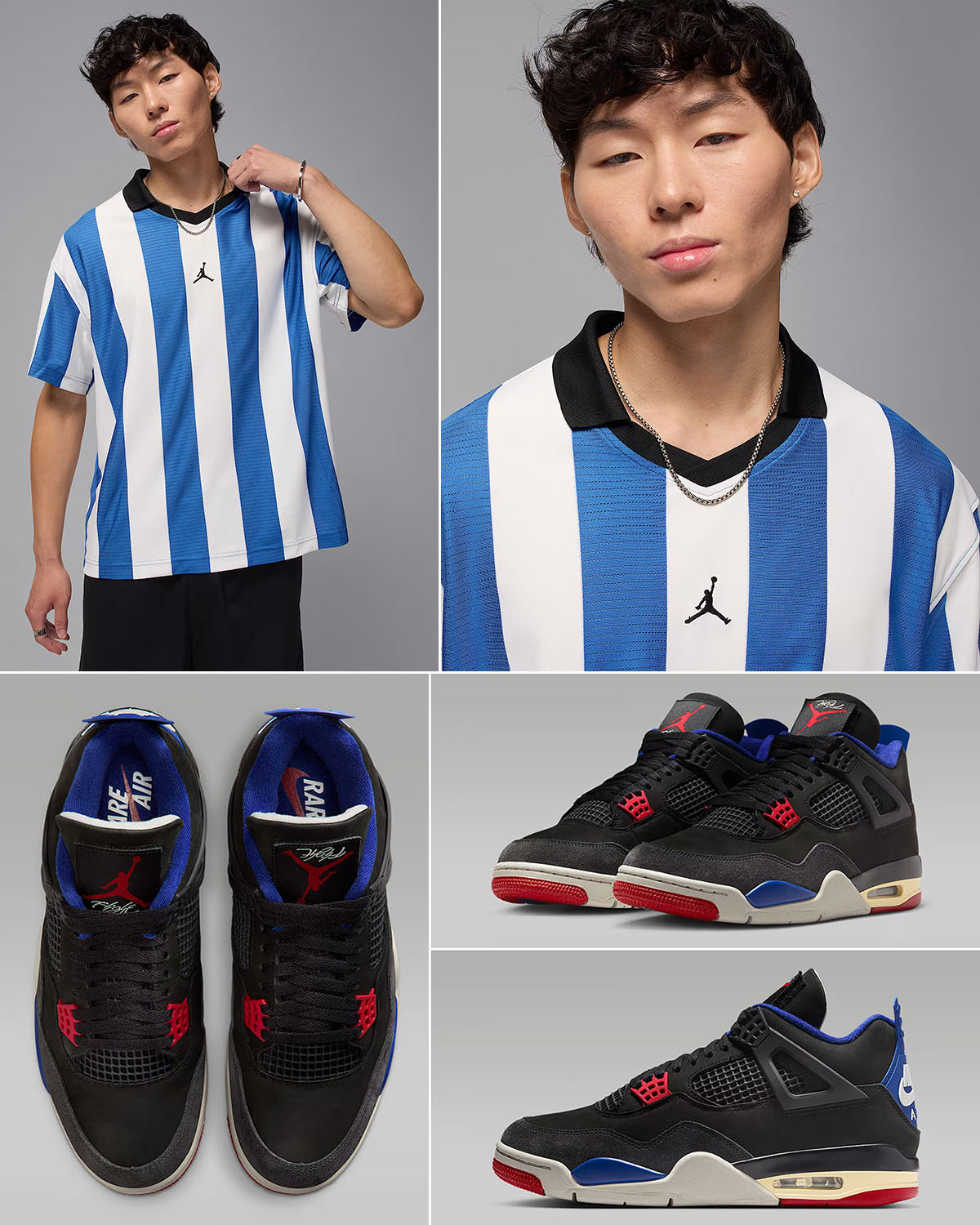Air Jordan 4 Rare Air x Jordan Brooklyn Collegiate Goalie Top Outfit