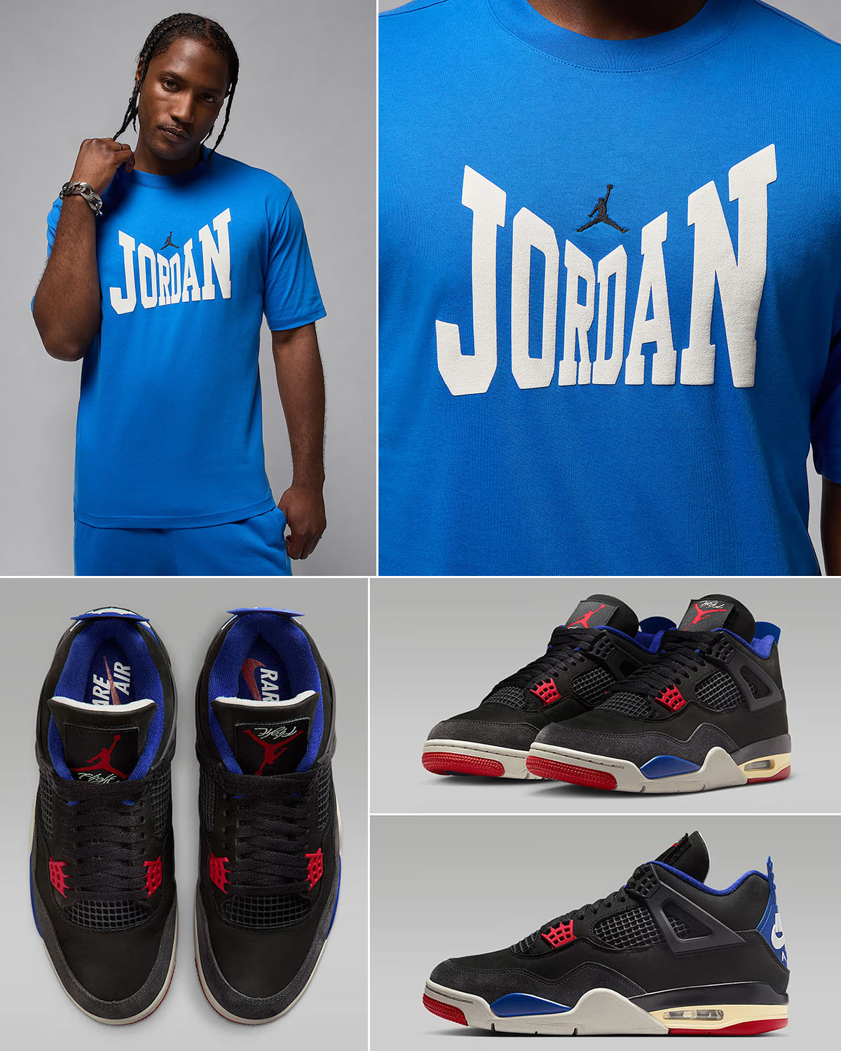 Air Jordan 4 Rare Air x Jordan Brooklyn T Shirt Outfit