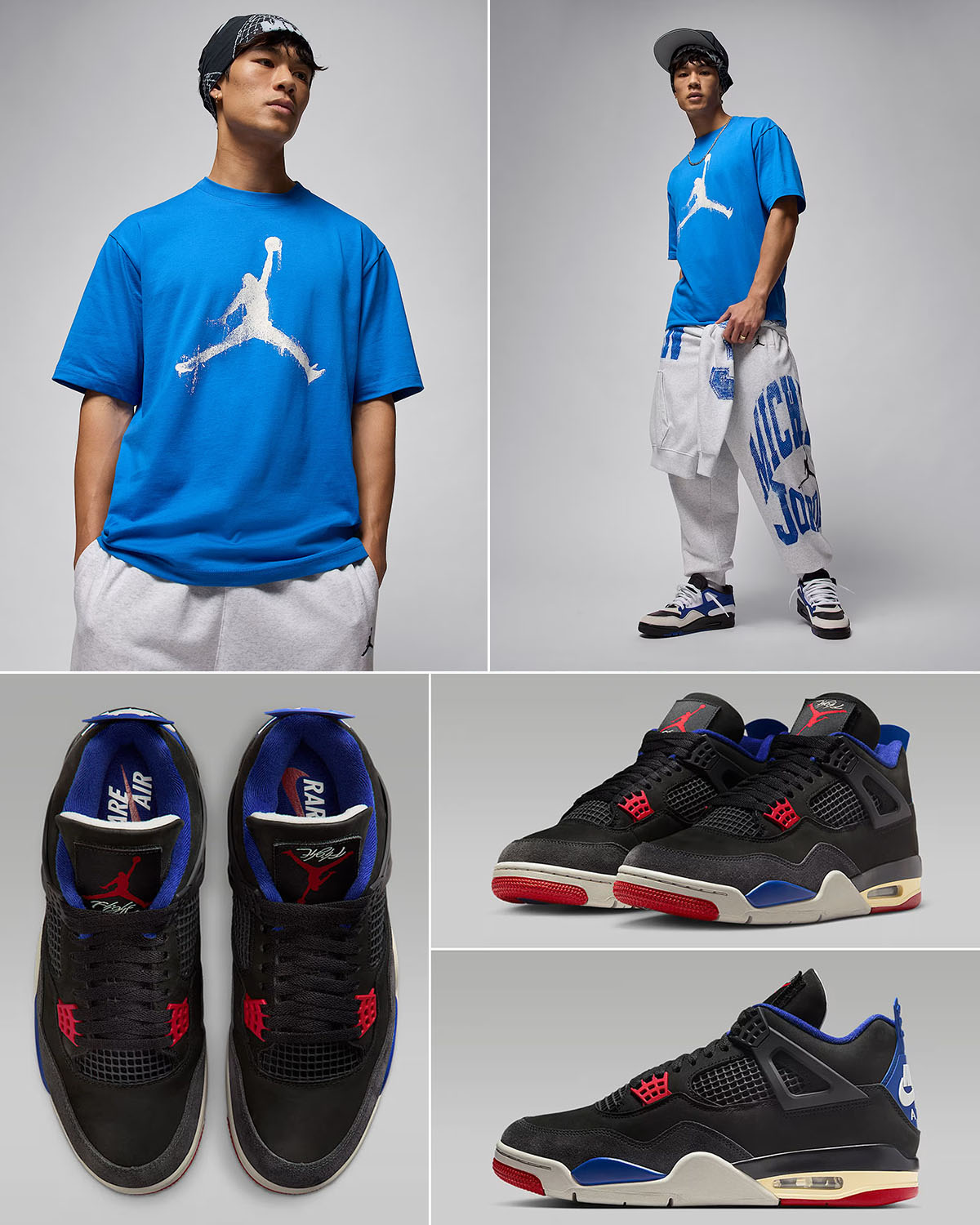Air Jordan 4 Rare Air x Jordan Brooklyn T Shirt and Pants Outfit