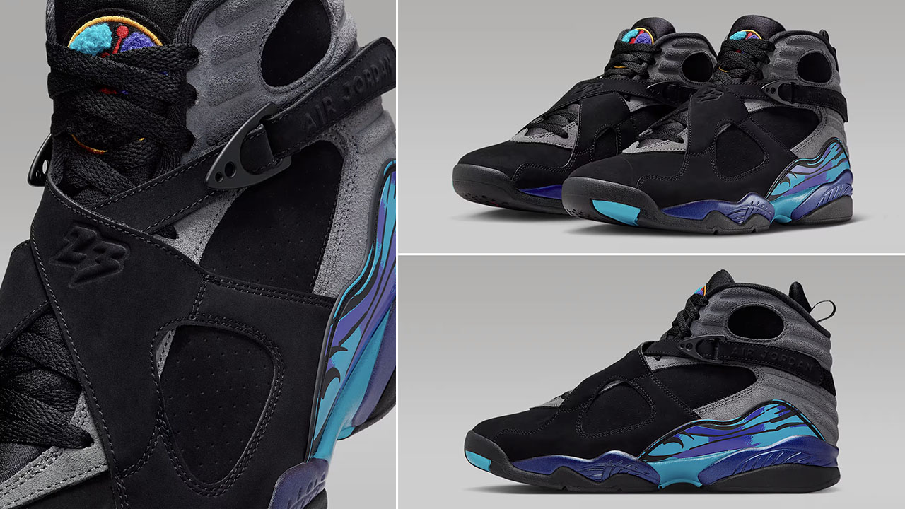Air Jordan 8 Aqua 2025 Mens Sneakers 305381-006