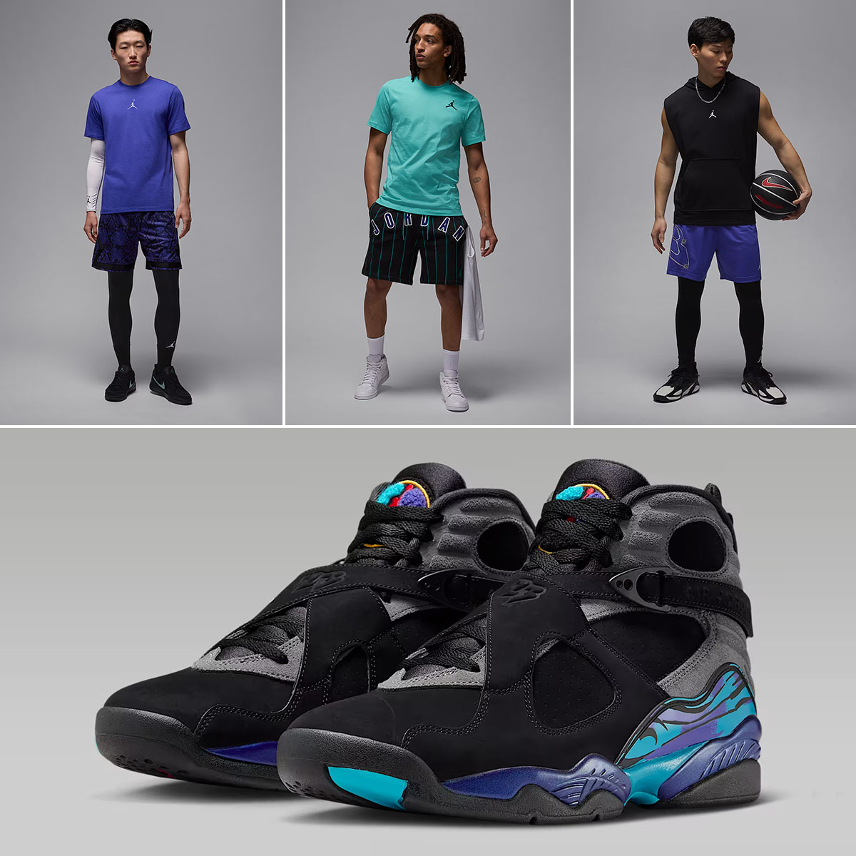 Air Jordan 8 Aqua 2025 Outfits
