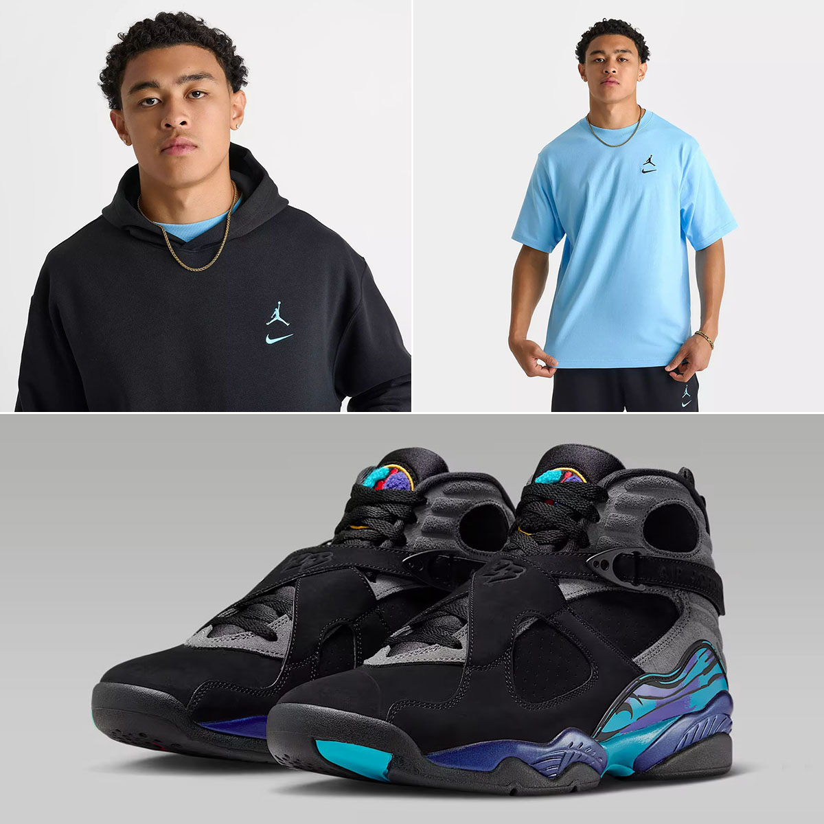 Air Jordan 8 Aqua 2025 Shoes Shirt Hoodie Outfit