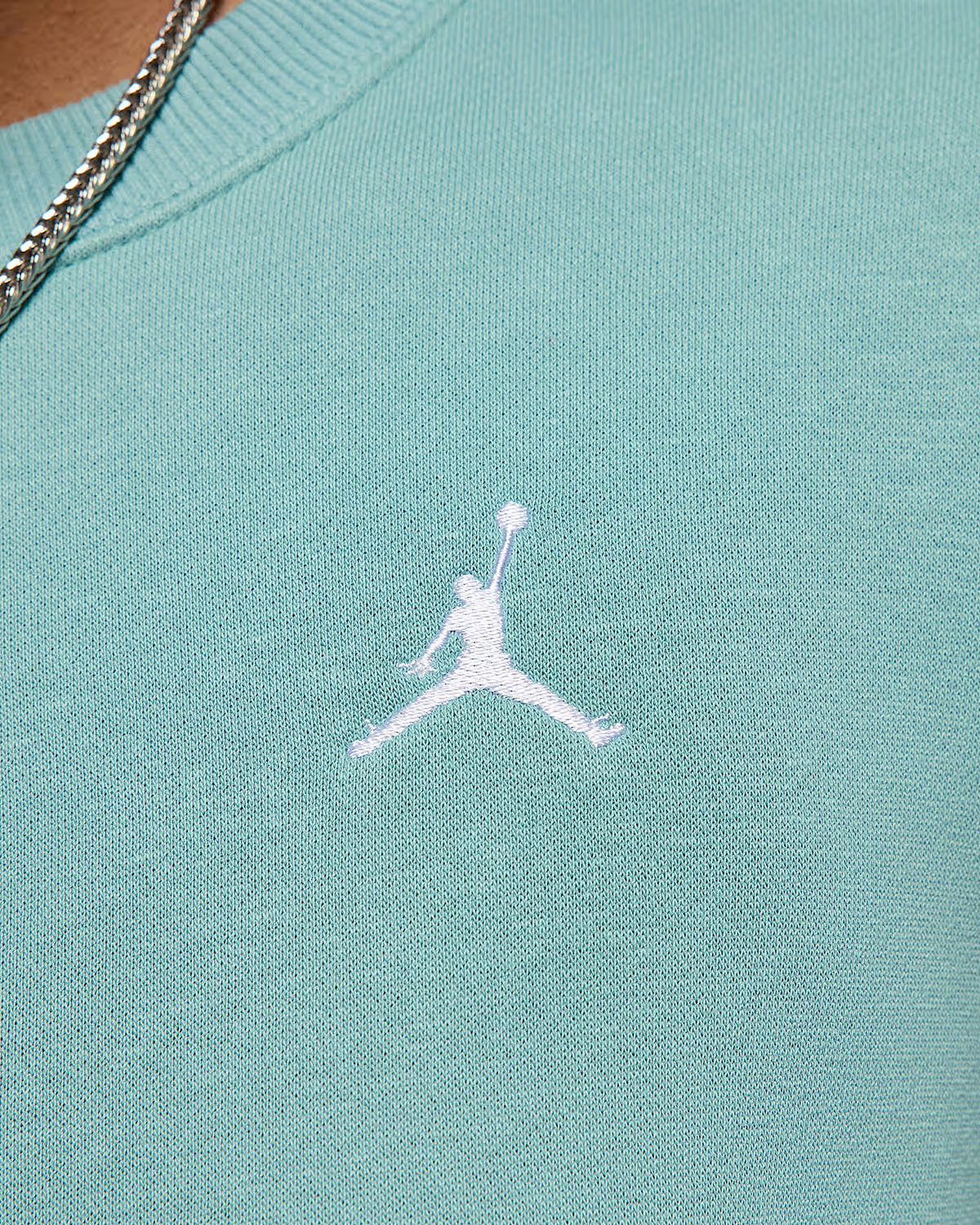 Jordan Brooklyn Fleece Womens Crew Neck Sweatshirt Cannon White 2