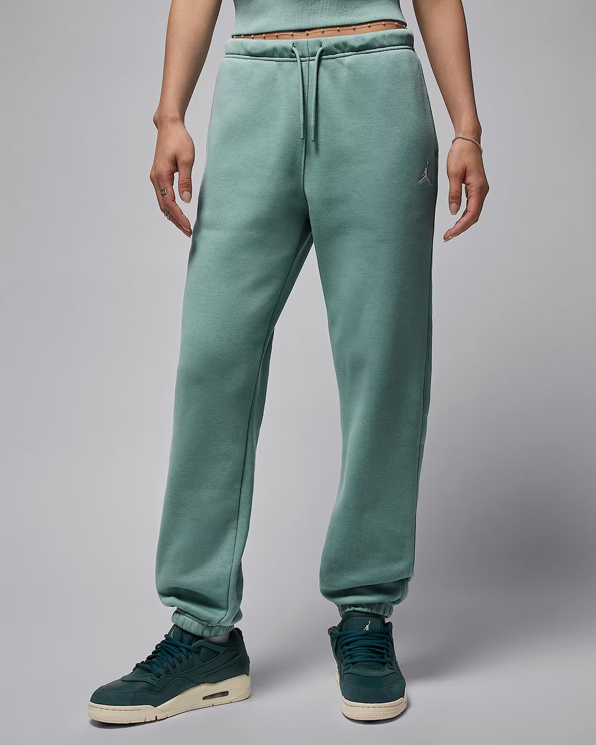 Jordan Brooklyn Fleece Womens Pants Cannon White 1