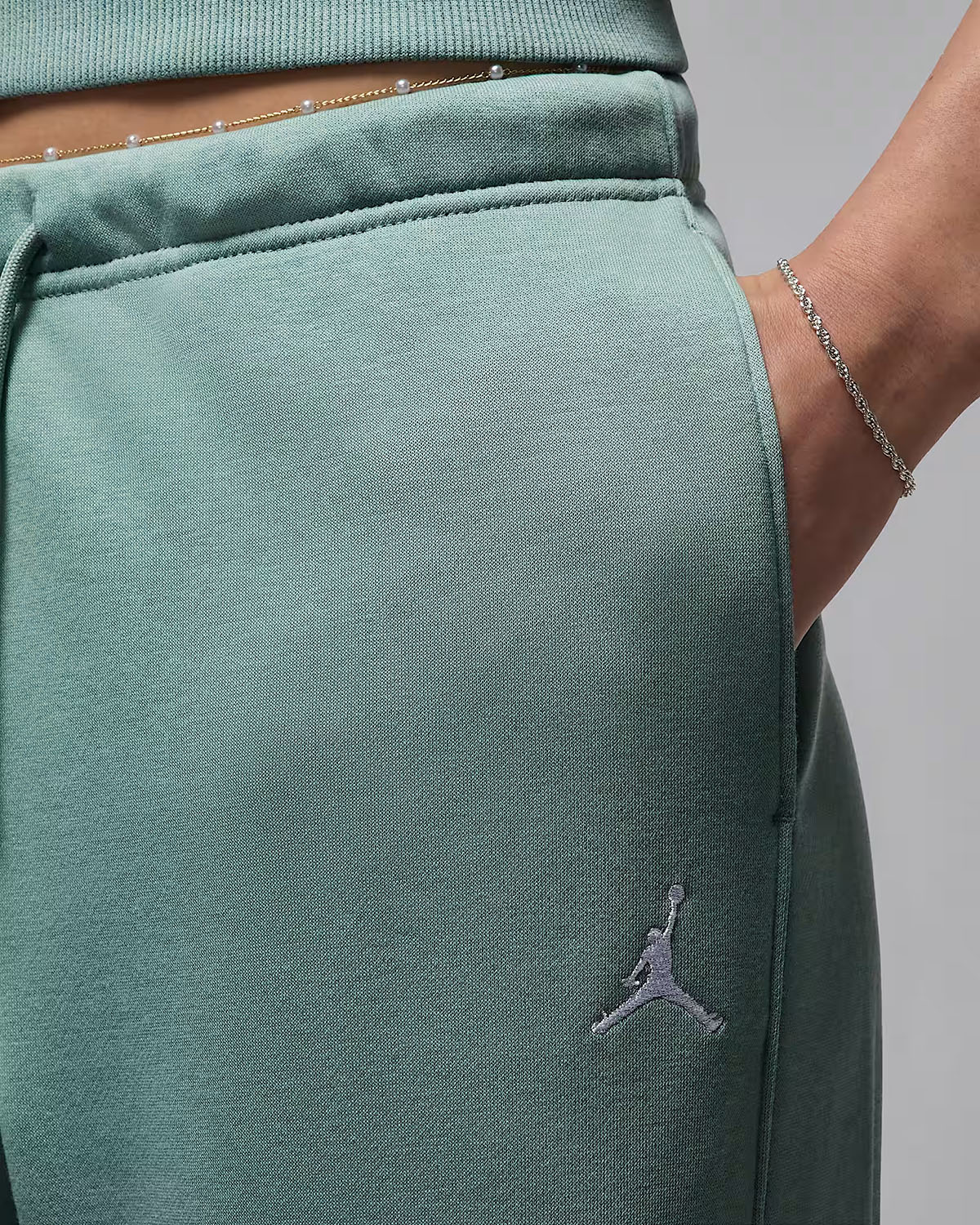 Jordan Brooklyn Fleece Womens Pants Cannon White 2