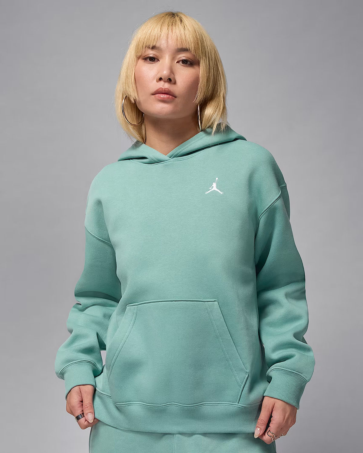 Jordan Brooklyn Fleece Womens Pullover Hoodie Cannon White 1