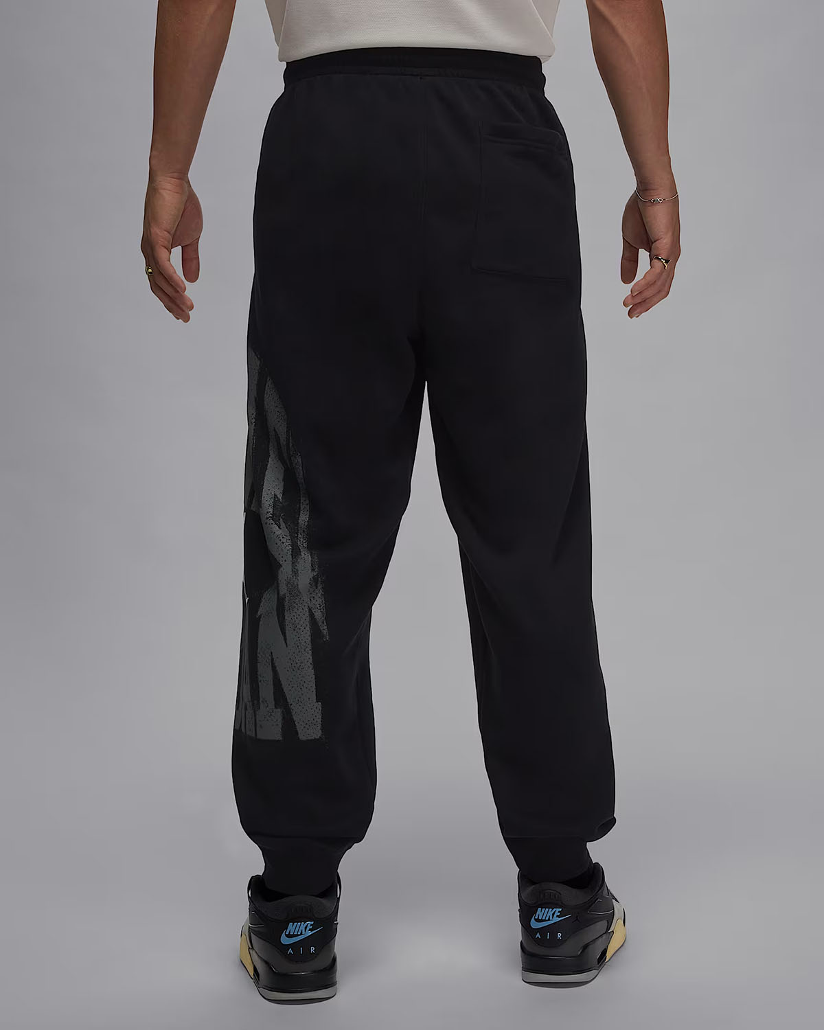 Jordan Brooklyn Mens Collegiate Pants Black Iron Grey 2