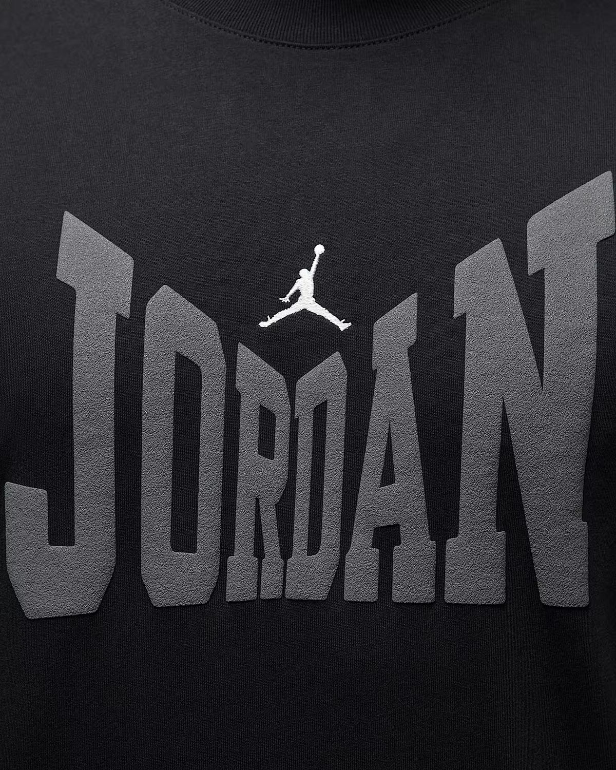 Jordan Brooklyn Mens Collegiate T Shirt Black Iron Grey 2