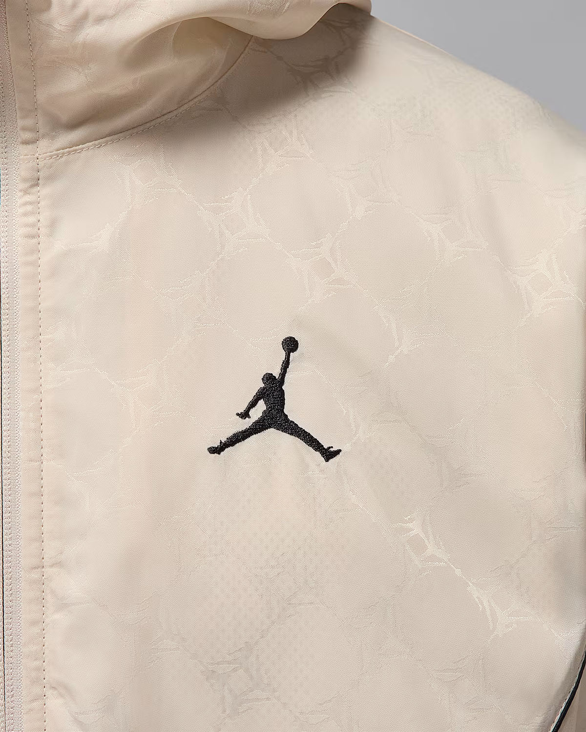 Jordan Brooklyn Mens Hooded Draft Jacket Light Orewood Brown Black 4
