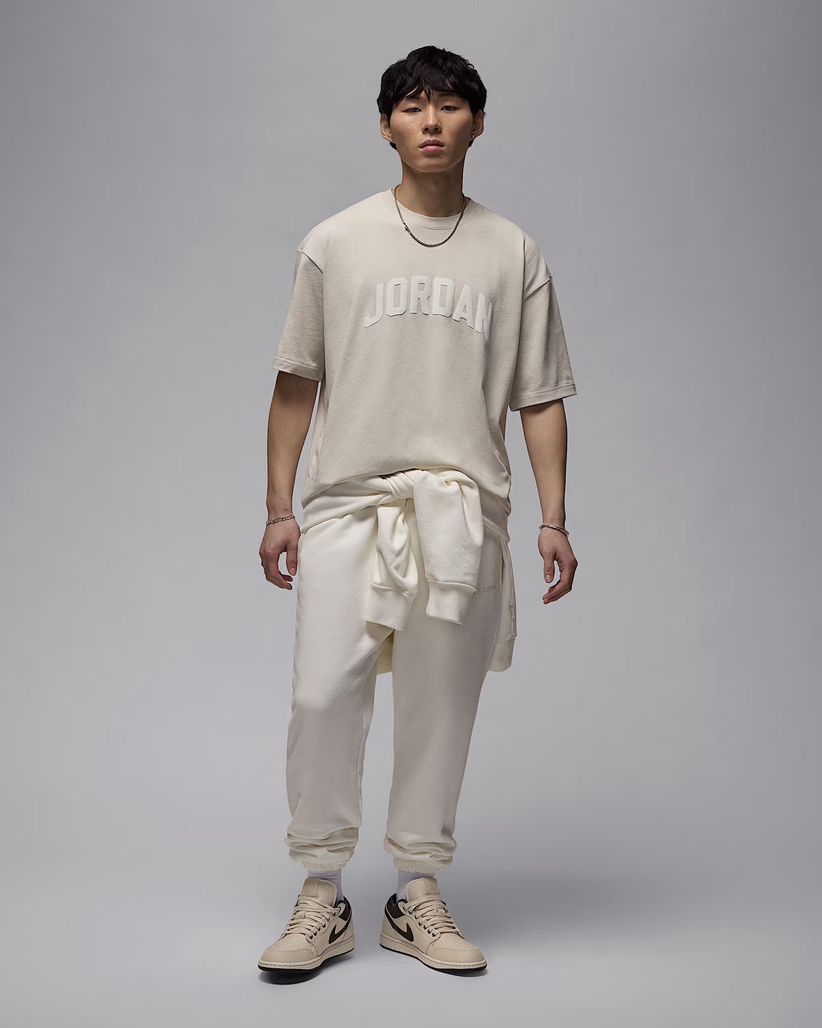 Jordan Flight Essentials Mens T Shirt Light Orewood Brown Sail Outfit