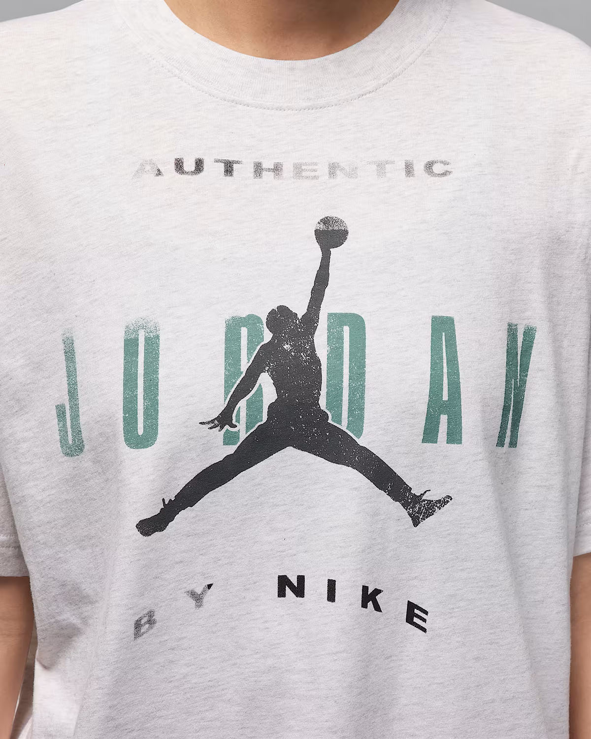 Jordan Flight Womens Graphic T Shirt Birch Heather Cannon Iron Grey 2