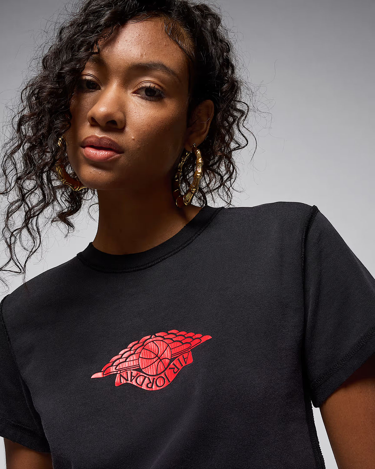 Jordan Rare Air Womens T Shirt Black Red 3