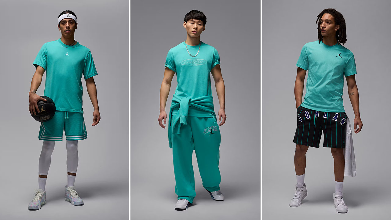 Jordan Washed Teal Clothing Outfits