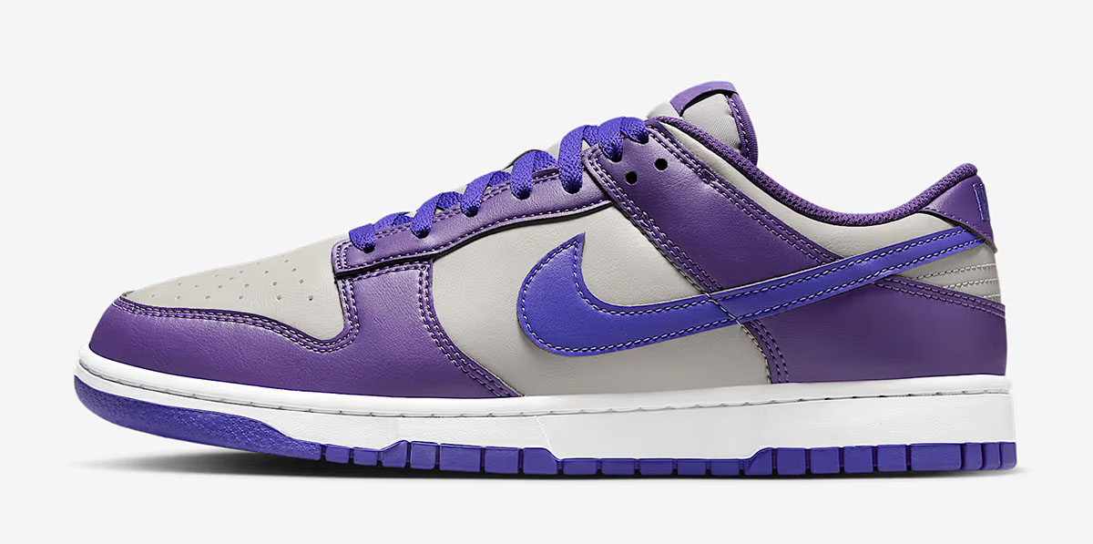 Nike Dunk Low College Grey Wild Grape White Persian Violet Mens Shoes 2