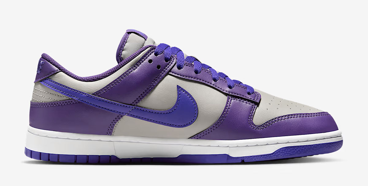 Nike Dunk Low College Grey Wild Grape White Persian Violet Mens Shoes 3