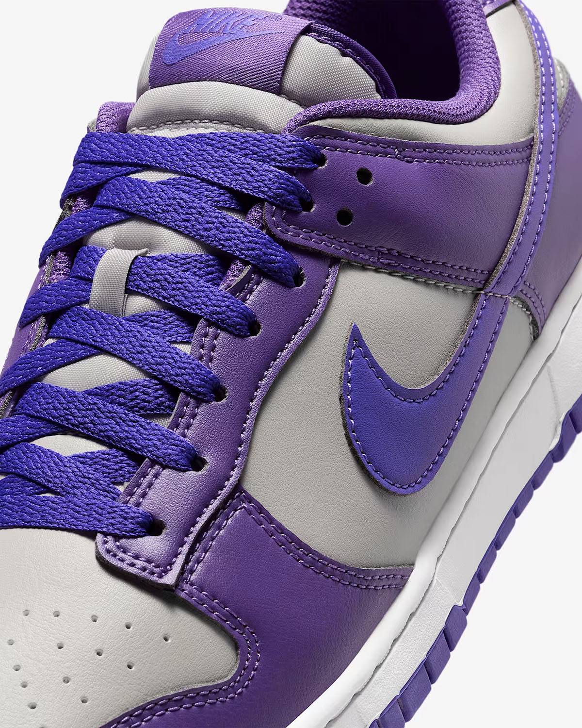 Nike Dunk Low College Grey Wild Grape White Persian Violet Mens Shoes 7