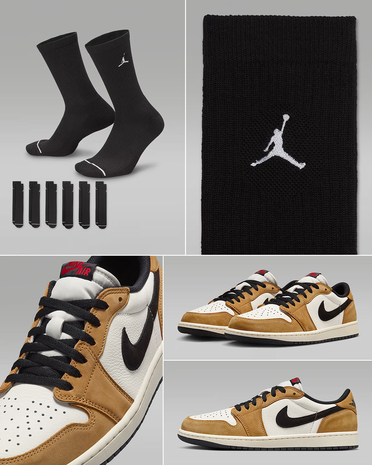 1 Low OG Rookie of the Year x Jordan Crew Socks