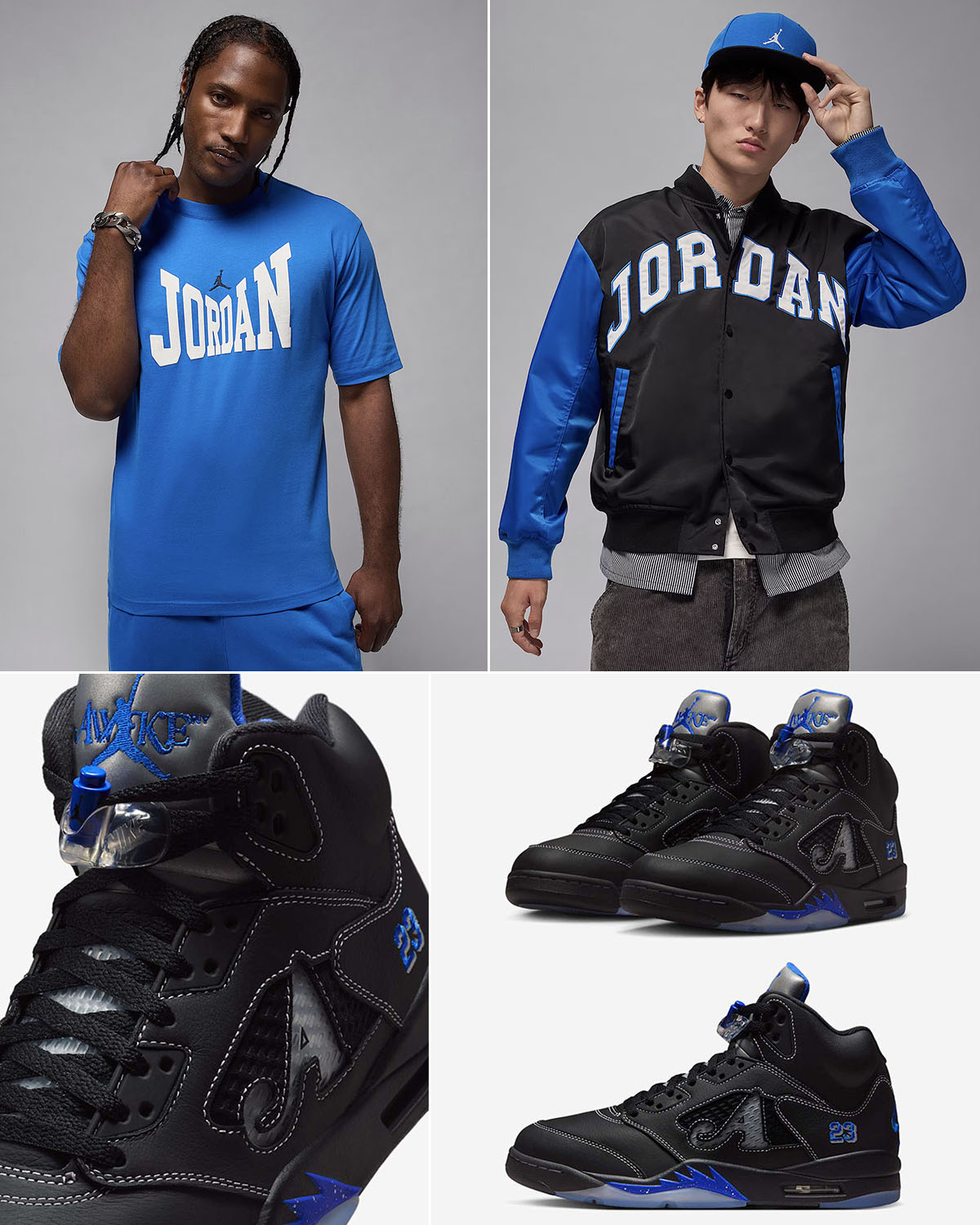 AWAKE NY x Air Jordan 5 Racer Blue Shoes and Outfits