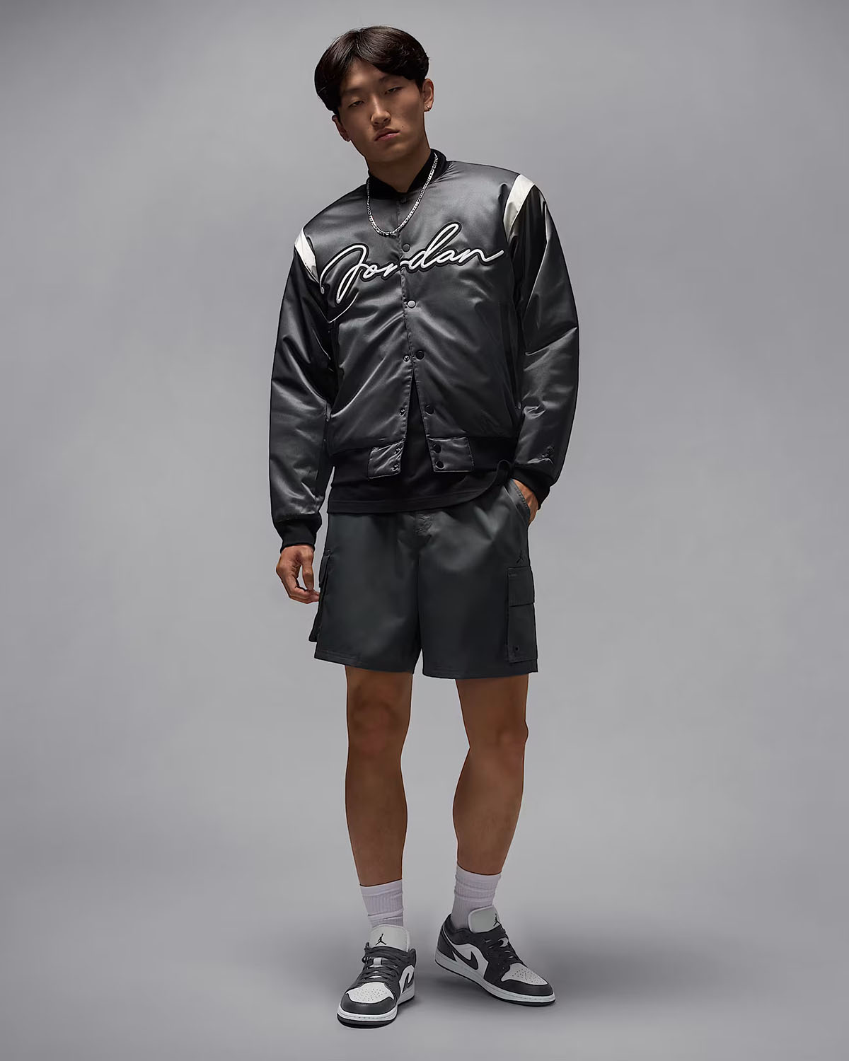 Air Jordan 1 Low Iron Grey Mens Outfit