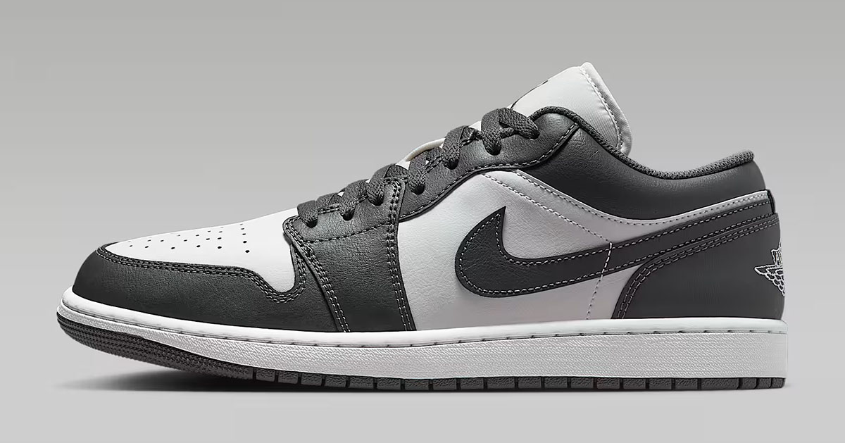 Air Jordan 1 Low Iron Grey Mens Shoes 2