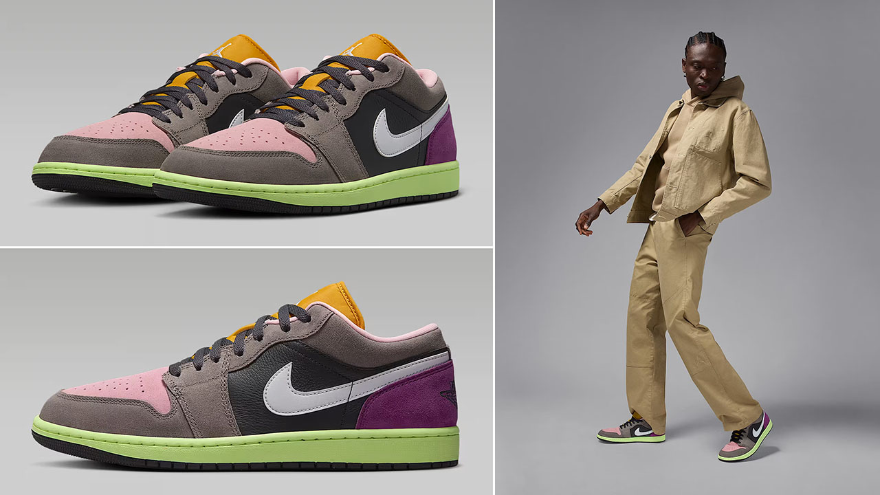Air Jordan 1 Low SE Tokyo Bio Hack Mens Shoes and Outfit