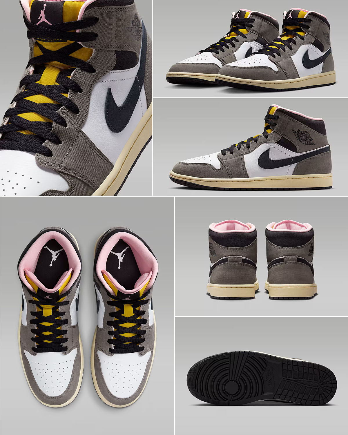 Air Jordan 1 Mid Cave Stone