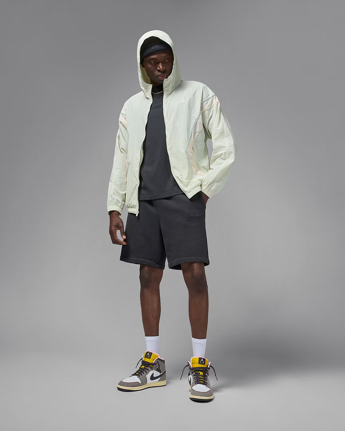 Air Jordan 1 Mid SE Cave Stone Outfit