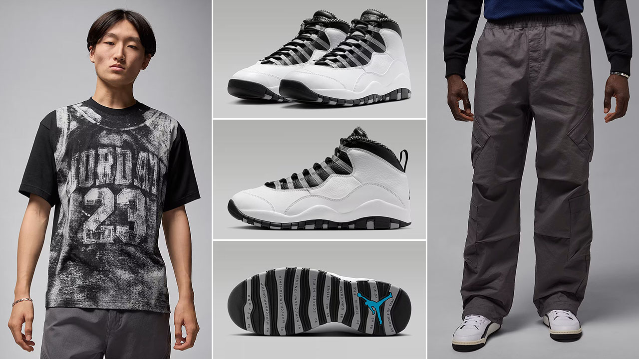Air Jordan 10 Steel 2025 Shoes Shirt Pants Outfit