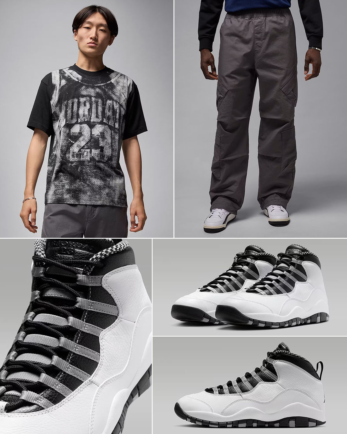 Air Jordan 10 Steel 2025 Sneakers Shirt Pants Outfit
